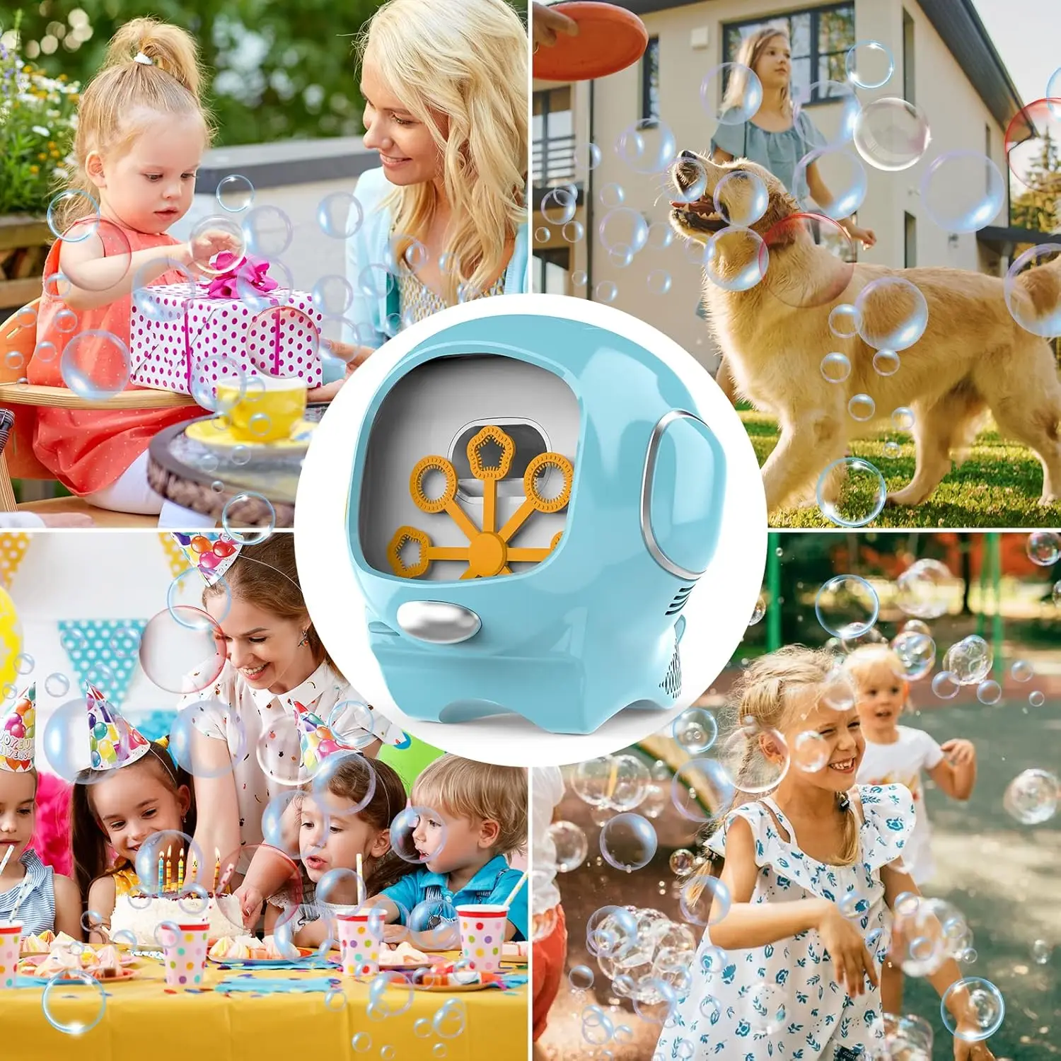 Automatische Bubble Machine Cartoon Magische Zeep Water Bubble Blower Handheld Kerstfeestjes Huwelijkscadeaus voor Kinderen Jongens Meisjes