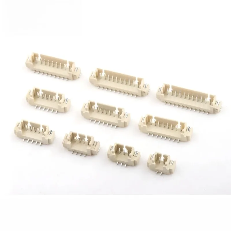 Adesivo vertical Conector de cabeçote de passo de 1,25 mm 2/3/4/5/6/8/9/10PIN Conector PCB SMD vertical