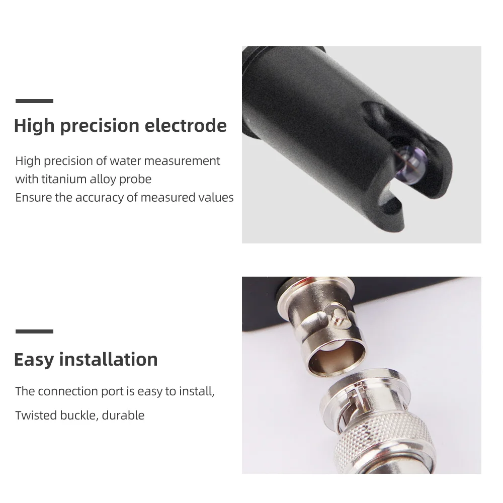 1.2m/2m PH Probe Electrode pH Replacement for Aquarium Hydroponic Laboratory Electrode Ph Meter Potential Test pH201H