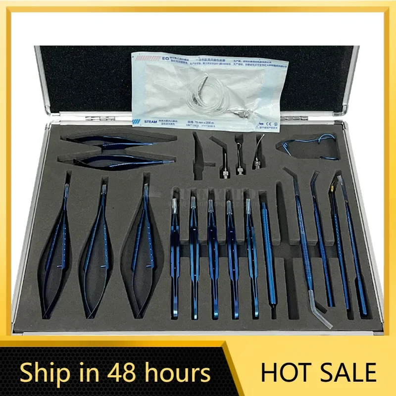 SY-VX02 Hot Sale Medical Level Micro Instruments Set for Cataract and Intraocular Lens Surgery