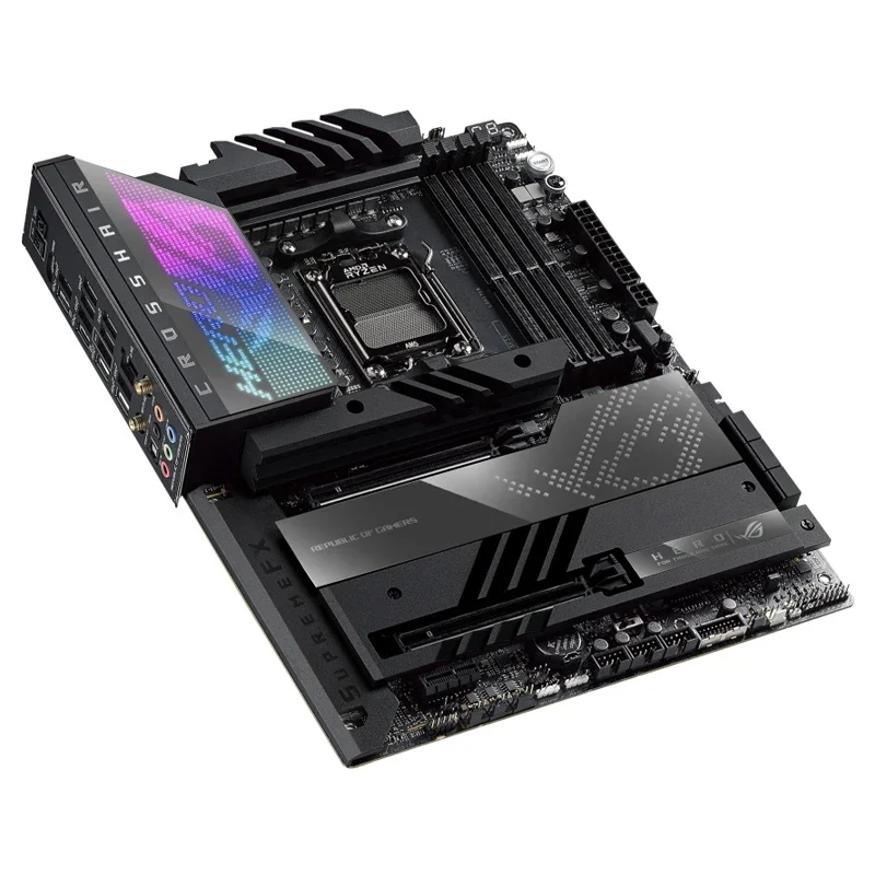 ASUS ROG CROSSHAIR X670E HERO, Socket AM5 LGA 1718 AMD Ryzen 7000 Gaming Motherboard WiFi 6E 18+2 Power Stages PCIe 5.0 DDR5 view 5