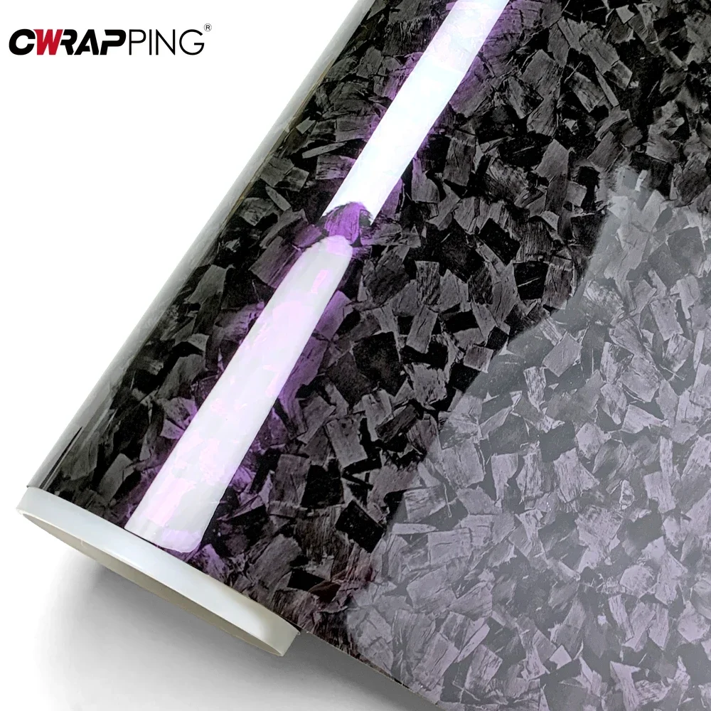 Geschmiedete Carbon Wrap Wrap Vinyl Car Cover Air Release Vinylpapier für Car Wraps Ganzkörperbedeckung Anti-Scratch Wasserdichter Aufkleber