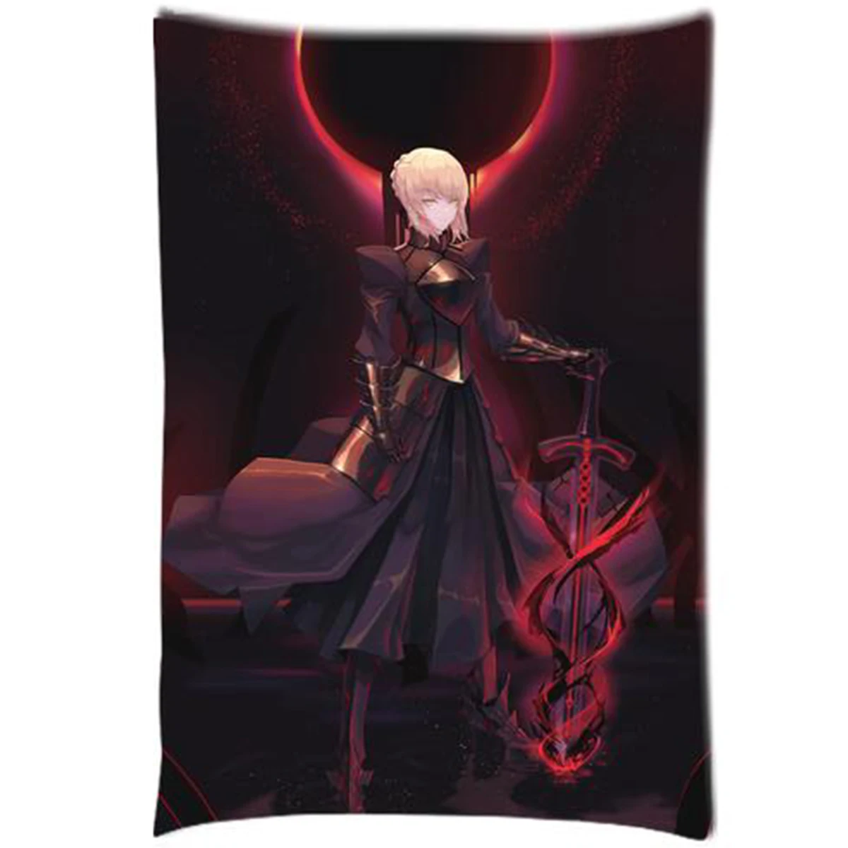 Anime  Fate Stay Night Saber Throw Pillowcase Cosplay Pillow Sham 2-Sides Cushion Cover