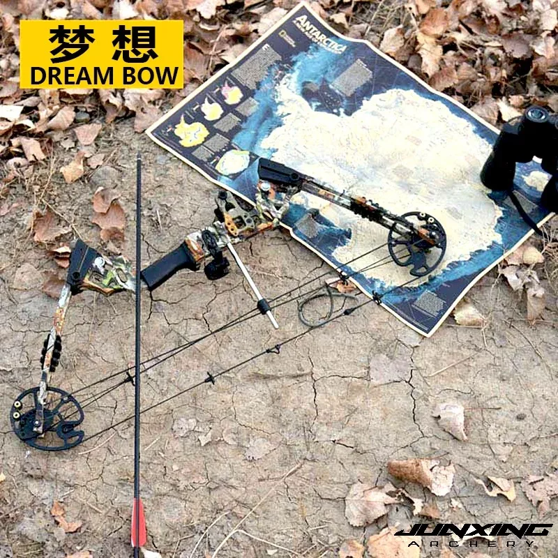 JUNXING M125/128 Compound Bow 30-70lbs Adjustable for Composite Pulley Bow Arrow Target Archery  Equipment Shooting Hunting Gear