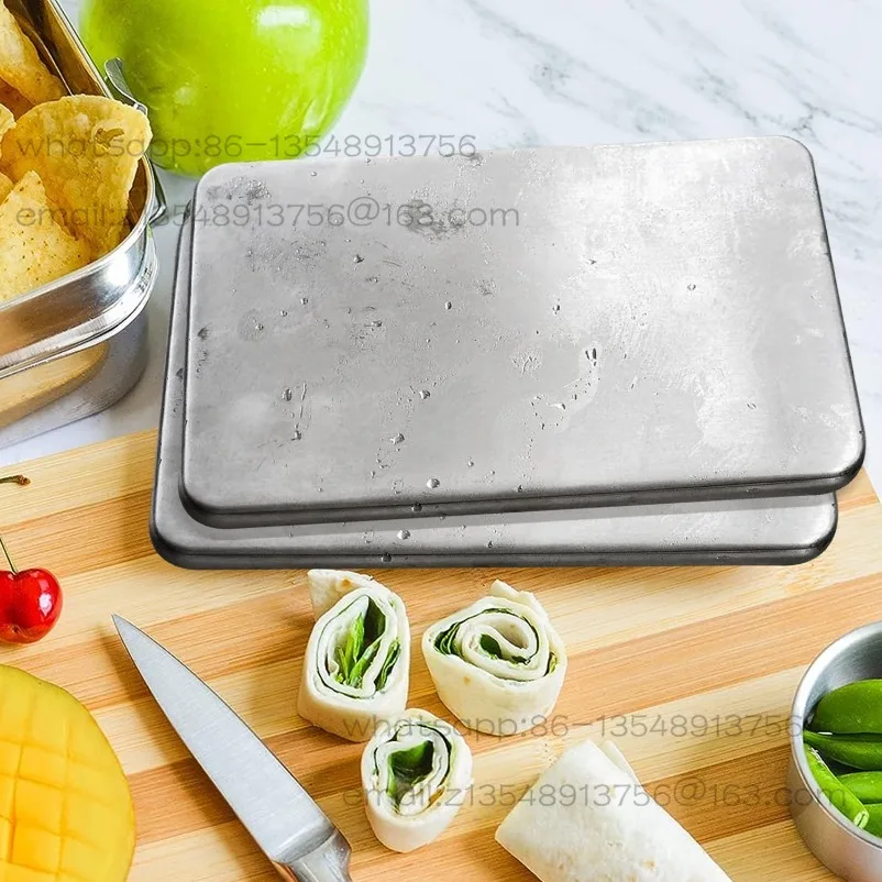 

New Stainless Steel Slim and Long-lasting Reusable Cooling Ice Tray Lunch Box Fresh Ice Box