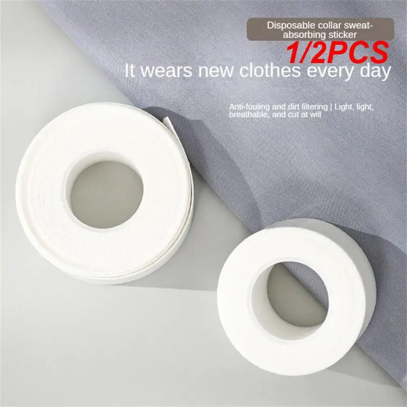 1/2PCS T-shirt Collar Anti Sweat Pad Paper Tight Fit One Piece Shaping Not Easy To Fall Off Neat And Stylish