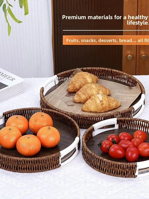 retro-round-wicker-patterned-tray-for-home-use-fruit-bread-serving-tray-restaurant-table-storage-basket-living-room-organizer