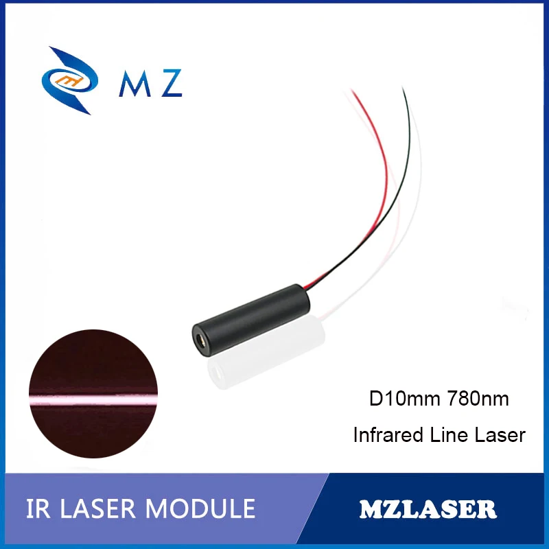 

Infrared 780nm 100mw 3V Line Laser Hot Selling Compact Mini D10x30mm Industrial Grade IR Laser Diode Module