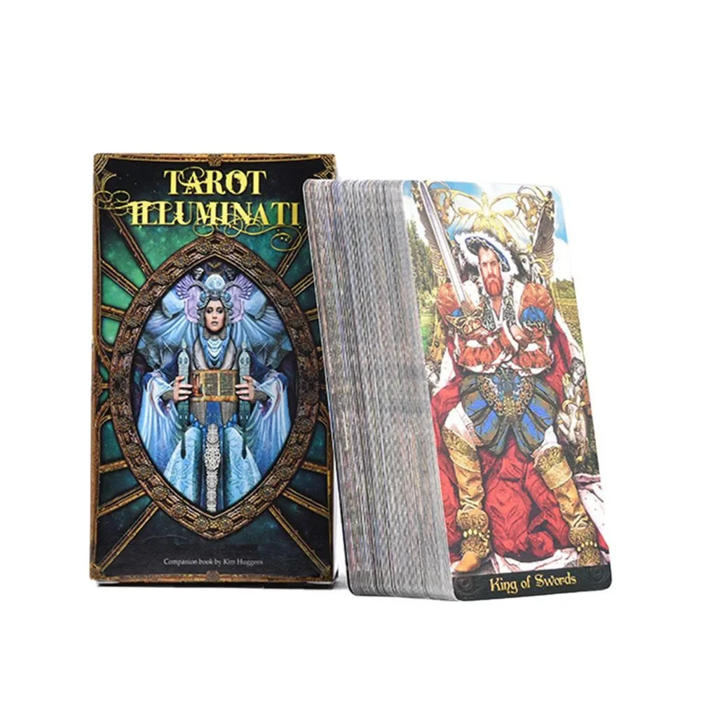

1 шт. колода Иллюминаты Карты Таро A 78 колода Oracle English Visions Divination Edition Borad Играющие игры