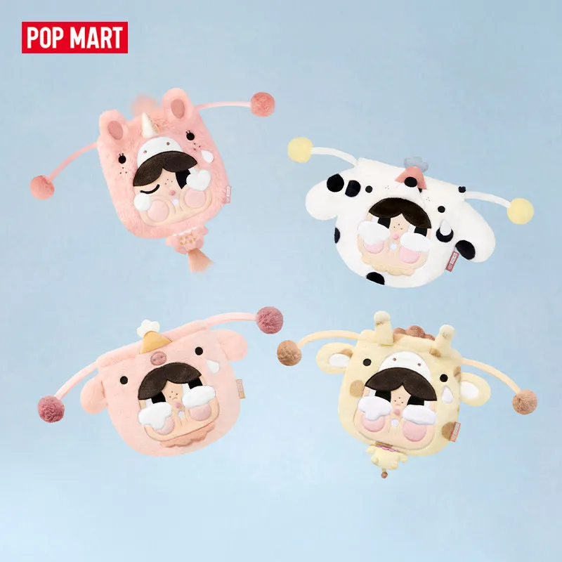 POPMART CRYBABY Crying Round N Round Series Storage Bag Blind Box Toys Mystery Box Doll Guess Bag Cute Anime Figure Gifts