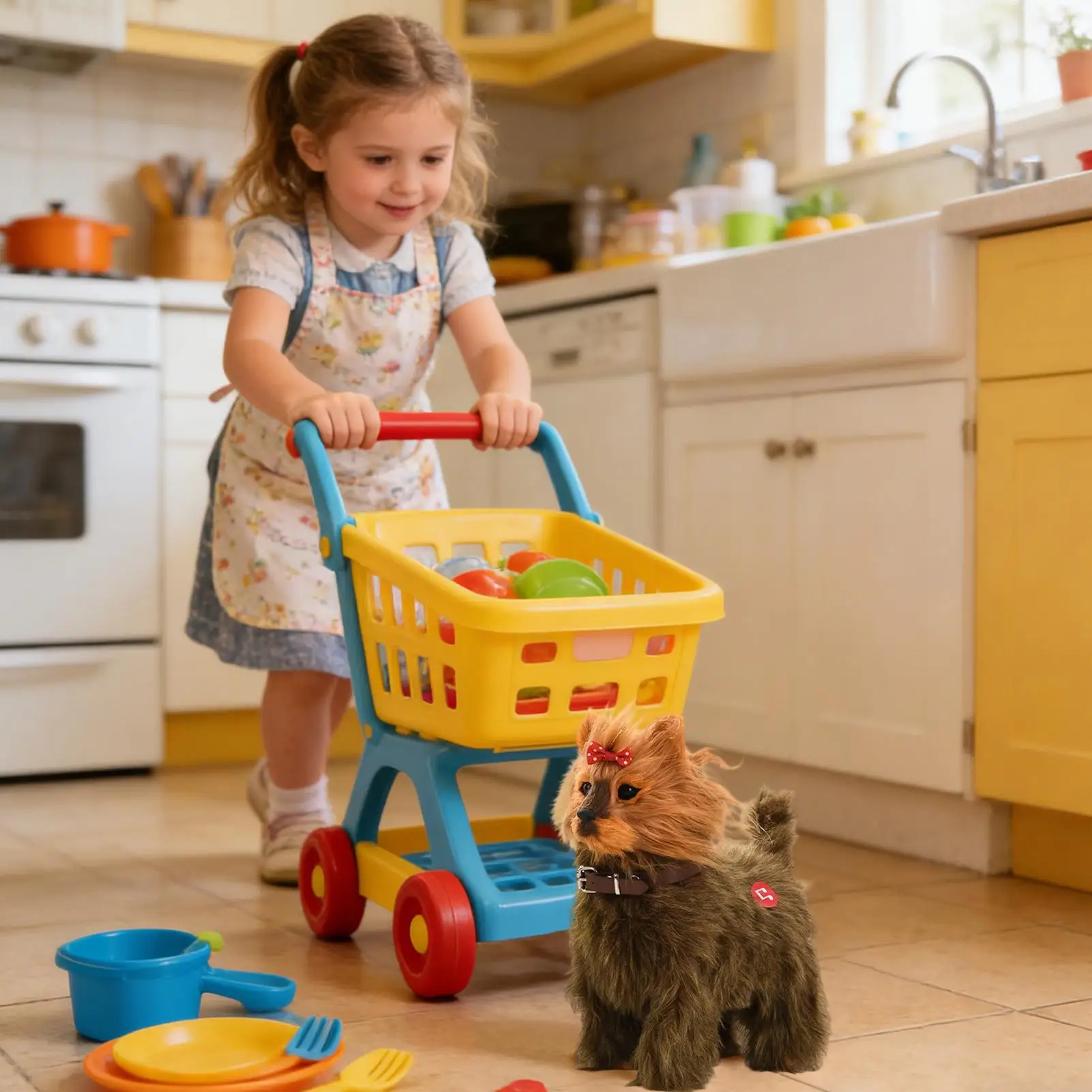 Realistic Robot Puppy Kids Interactive Soft Toy Realistic Puppy Robot for Kids Friends Boy Girl Home Indoor Birthday Christmas