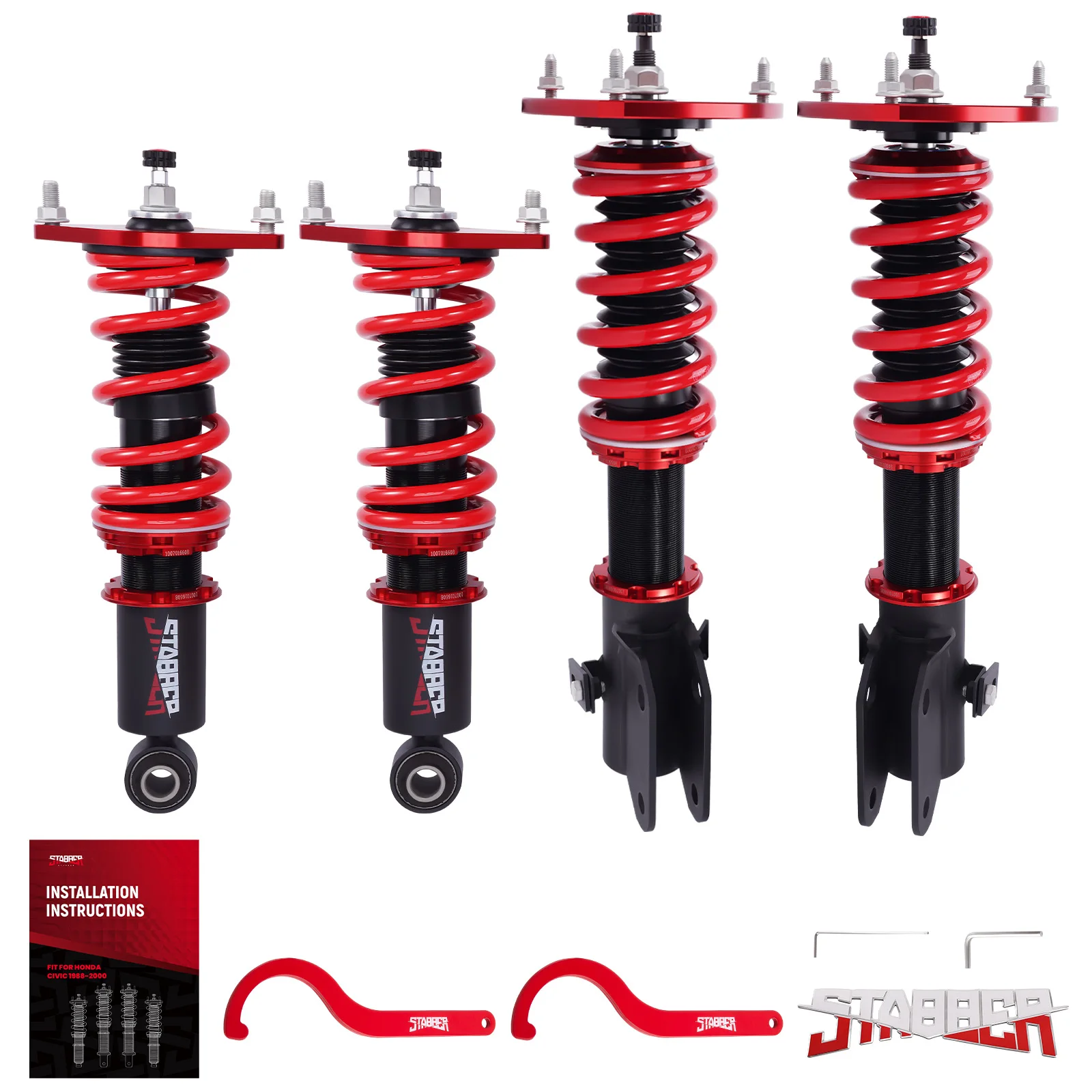 طقم خفض كويلوفيرز قابل للتعديل 24 مستوى لسوبارو WRX STI 2015-2021 #1