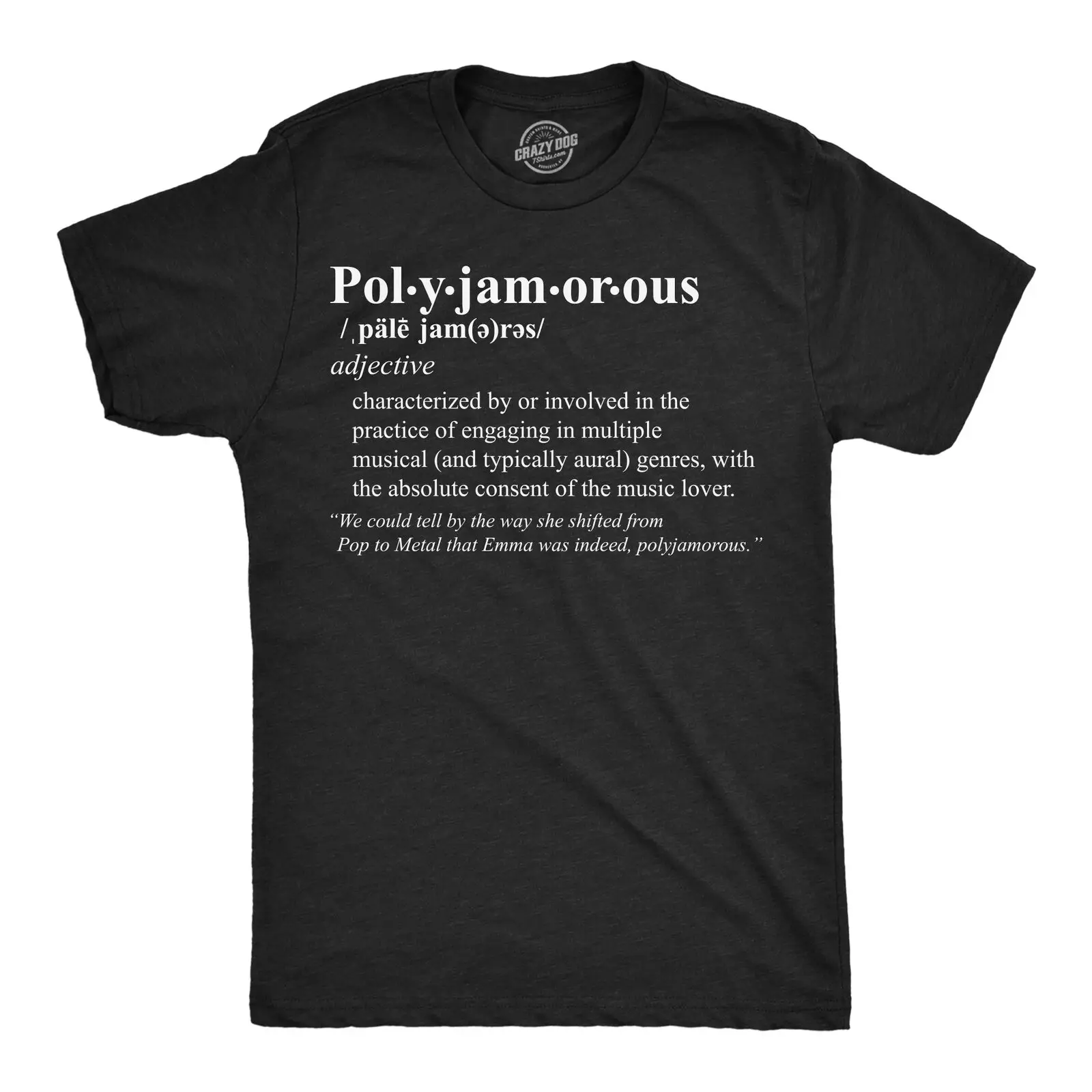 

Мужские Забавные футболки с надписью Polyjamorous HD, саркастическая музыкальная футболка для мужчин