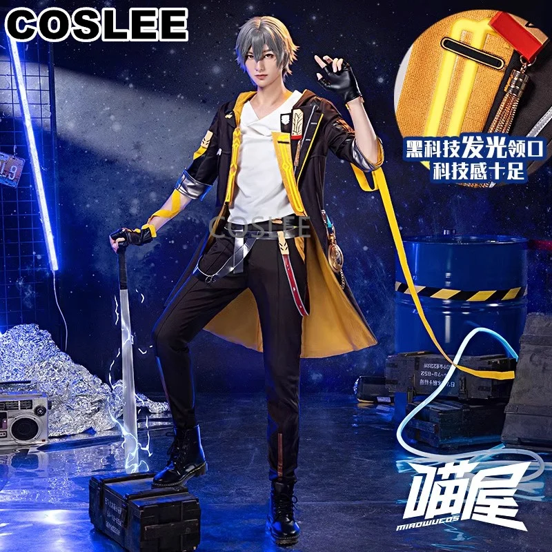 COSLEE Game Honkai: Star Rail Trailblazer Caelus Male Cosplay Costume Fashion Handsome Uniform Role Play Halloween Party Outfit