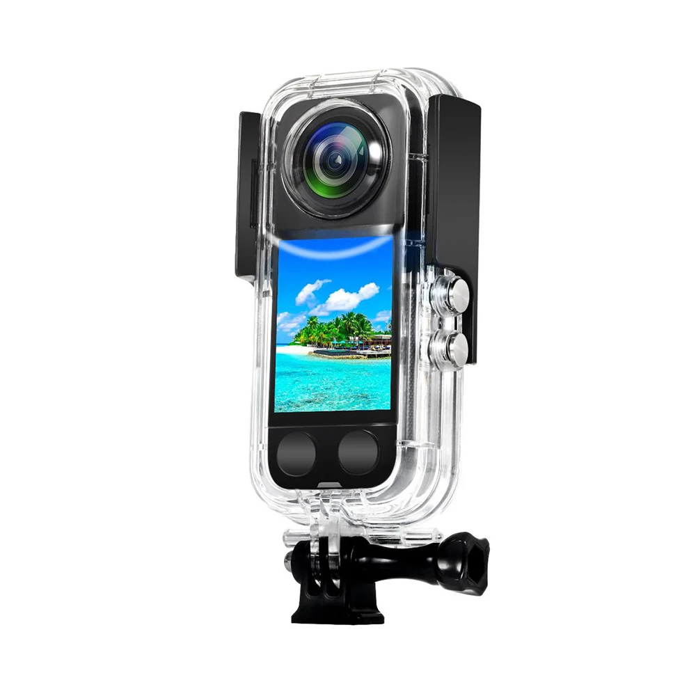 Reygak-insta360 one x3用の防水ハウジング,水中ダイビング保護シェル,ブラケットアクセサリ付き40m (131ft)