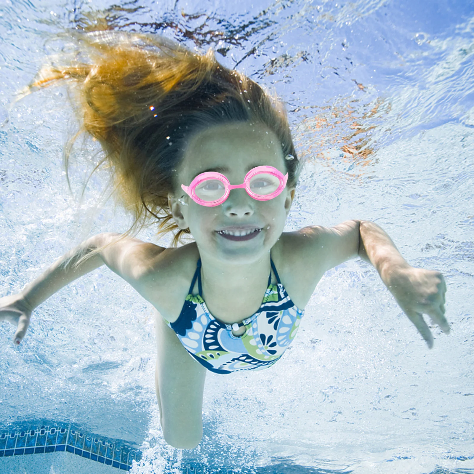 

2Pairs Kids Swim Goggles Lightweight Anti-Fog Swimming Goggles for Children Portable Pool Use Cute Swimming Goggle