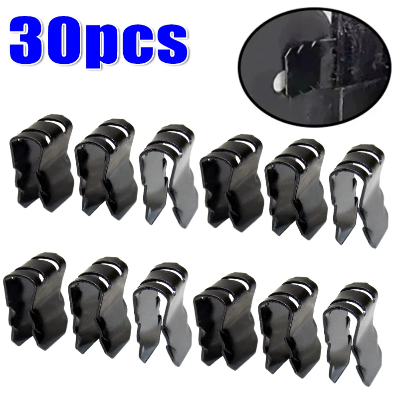 Universal U-Shaped Metal Clips Rust Proof Mud Flap Fasteners Splash Shield Mud Guard Mounting Auto Repair for Vehicle Underbody