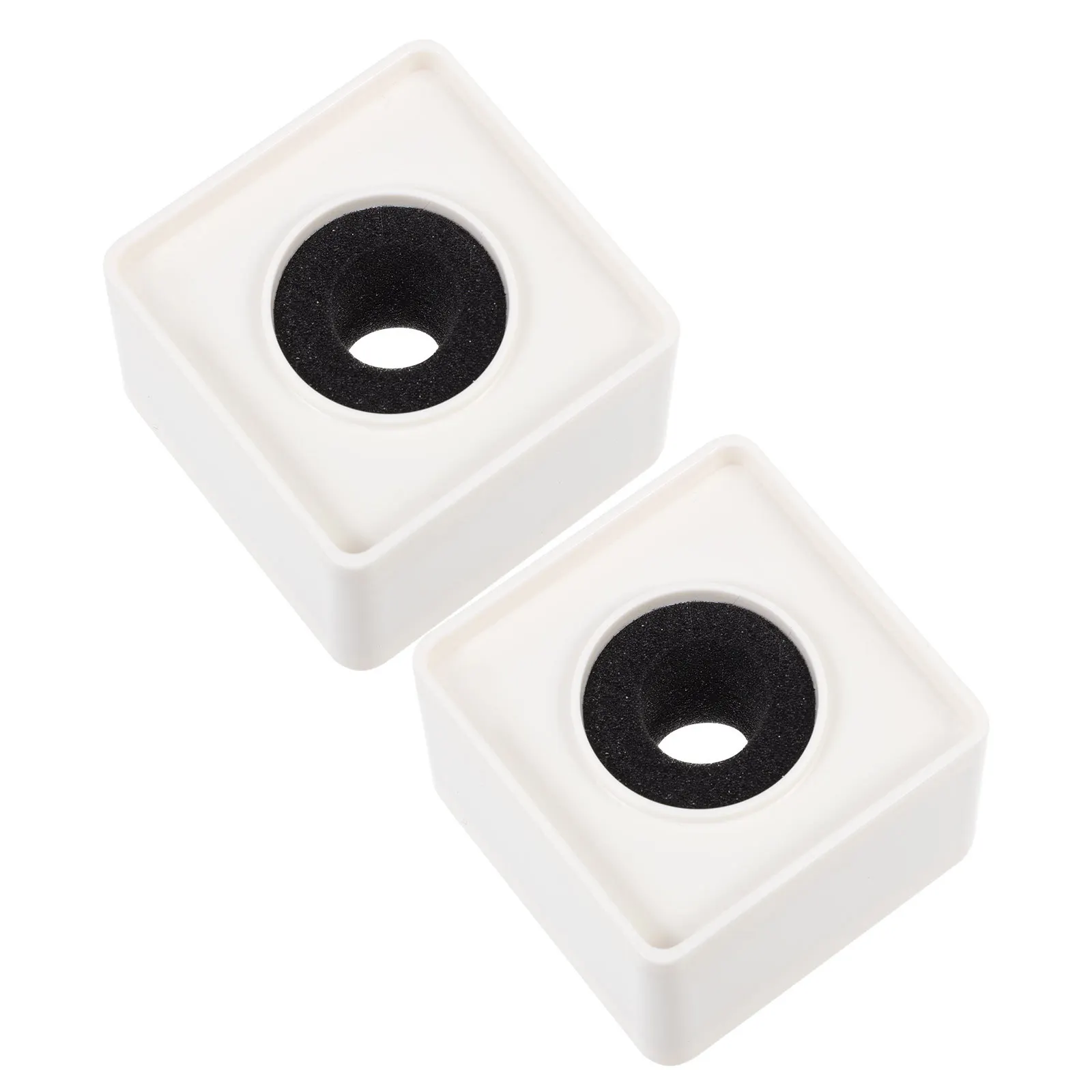 

2pcs Abs Square Microphone Station Logo White For Interview Ktv Use Reporters Mic Flag Stand Portable Audio Equipment Display