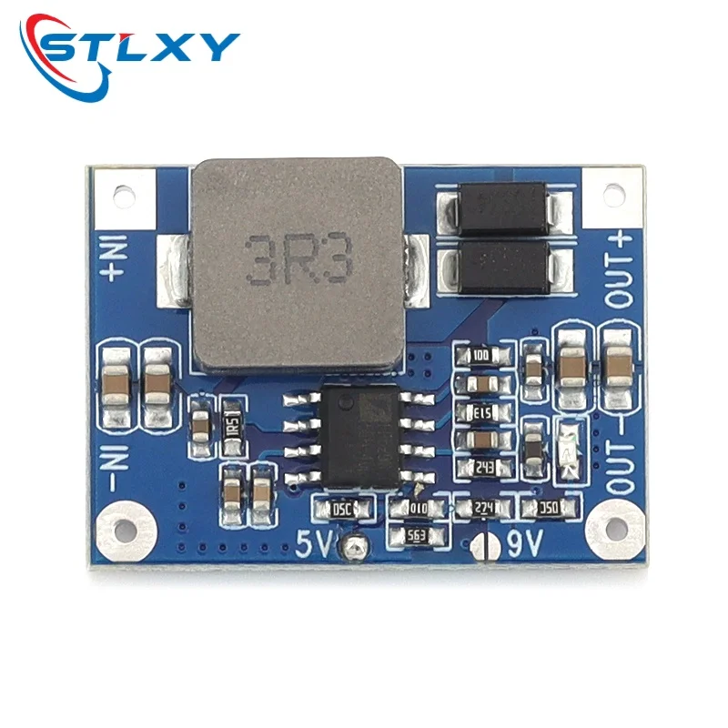 Stlxy DC-DC boost module Lithium ion 3V 3.2V 3.3V 3.7V 5V 9V to 12V Voltage regulator PCB module can be set to 5V/9V/12V