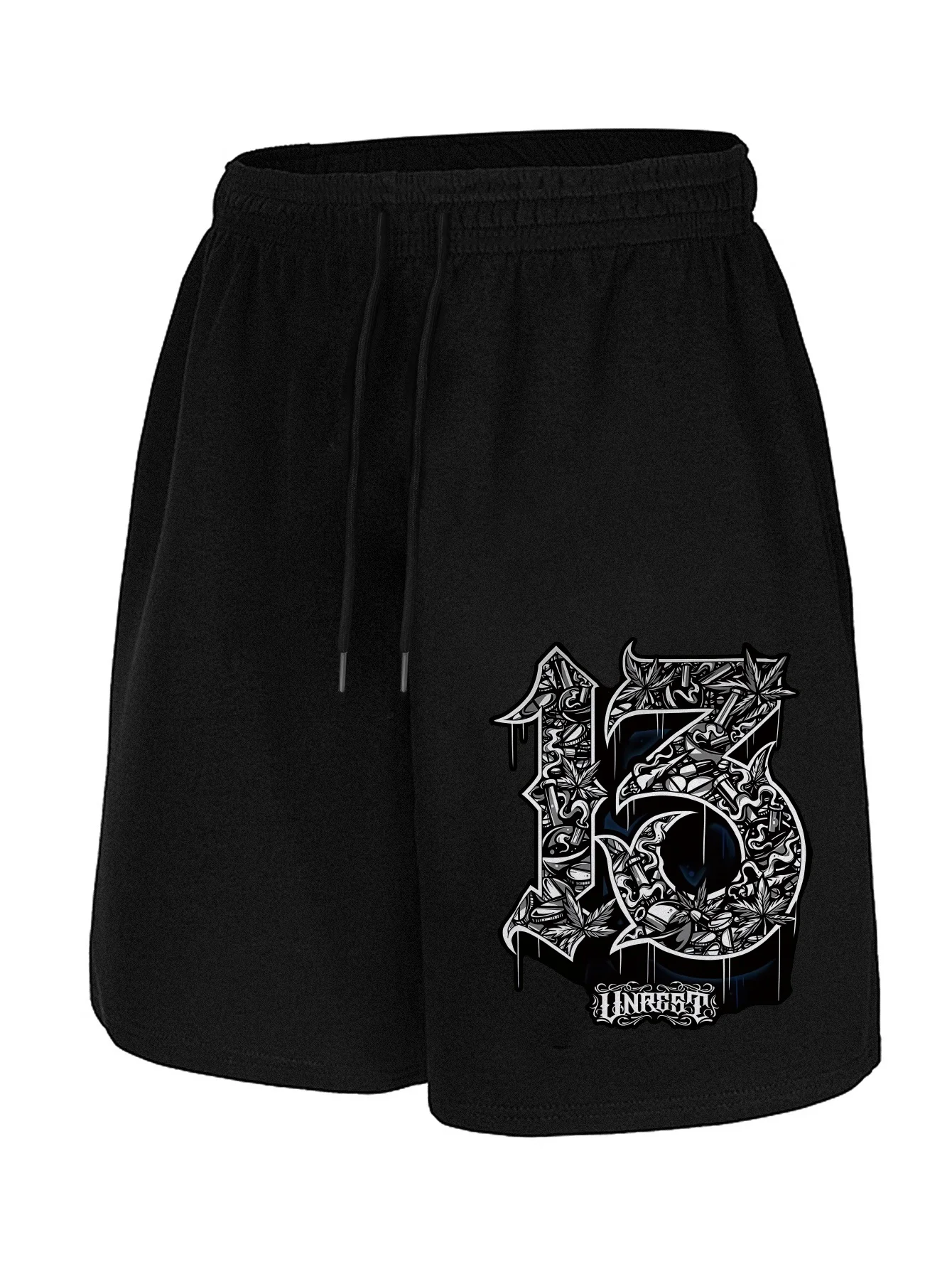 

Мужские повседневные шорты с принтом и карманами на шнурке, дышащие и удобные спортивные повседневные шорты