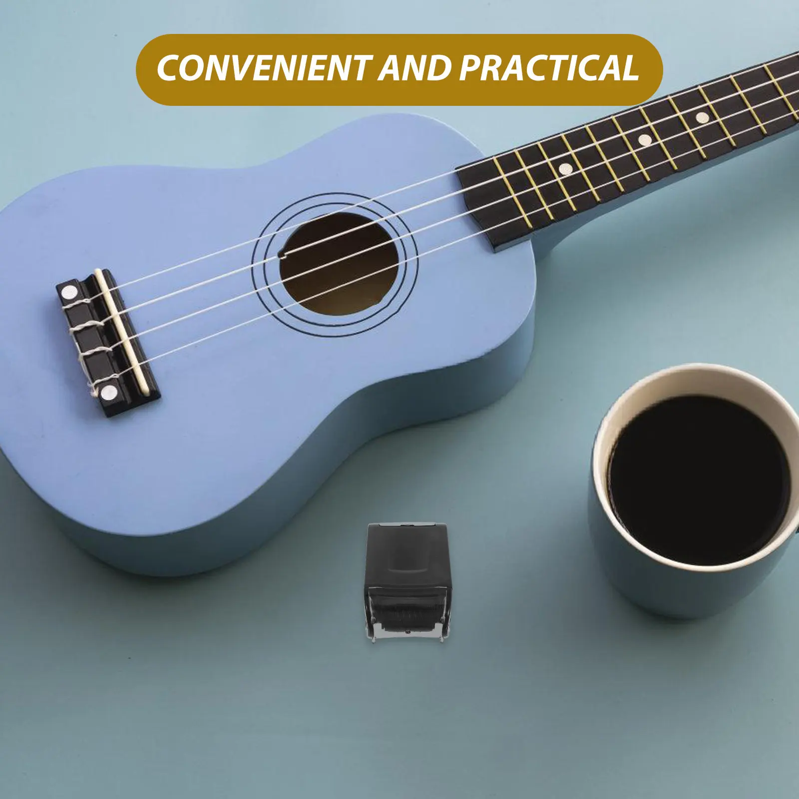 Music Staff Stamp Black Ink Precise for Guitar Ukulele Quick Notation Seal Self Inking Tool Teacher Composer Writing Practice