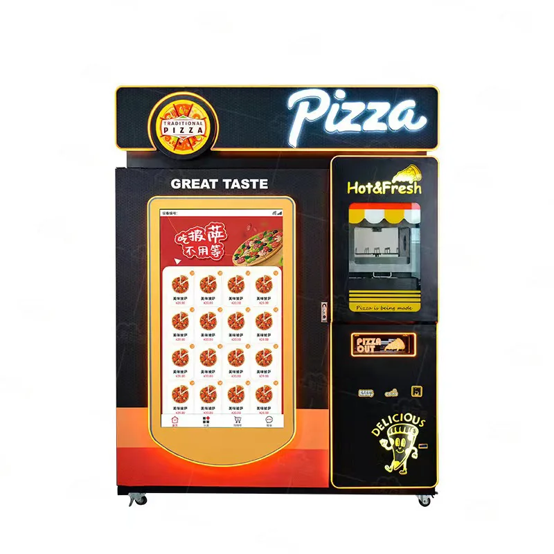 Automatic pizza machine Self-service vending machine 24h unmanned intelligent sales Pizza machine with oven