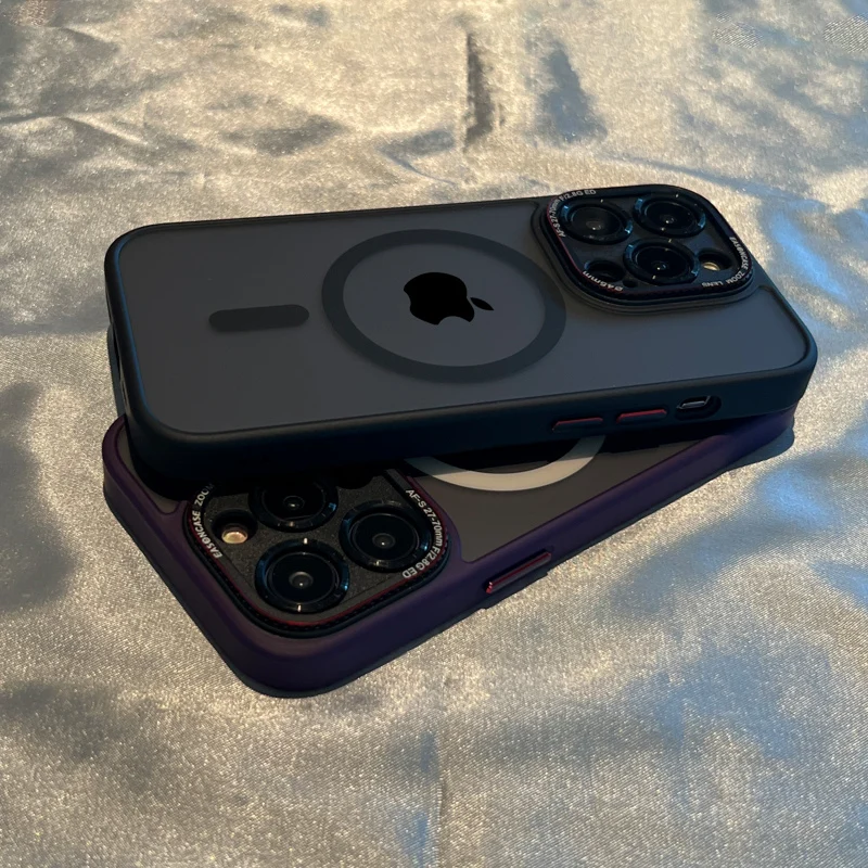 

Магнитный чехол для телефона IPhone 16 Pro Max Чехол Magsafing Cover для IPhone 13 12 14 15 Pro Max Беспроводная зарядка для чехла Magsafe