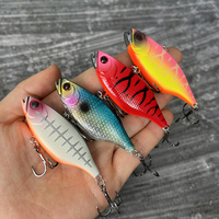 1Pcs 60mm 12g Sinking Vibration Fishing Lures Long Casting Lipless VIB Spinner Noisy Swimbait Wobbler Pesca Artificial Hard Bait