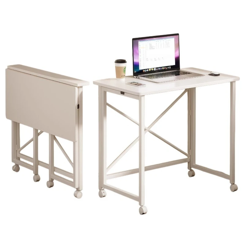 

Small folding table, no footprint, removable desk, simple study table by the bed