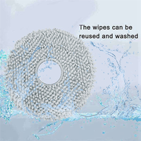 B92B-2PCS Sweeping Machine Replacement Mop Cloth For Roborock P10 Sweeping Robot Accessories Mop Cloth