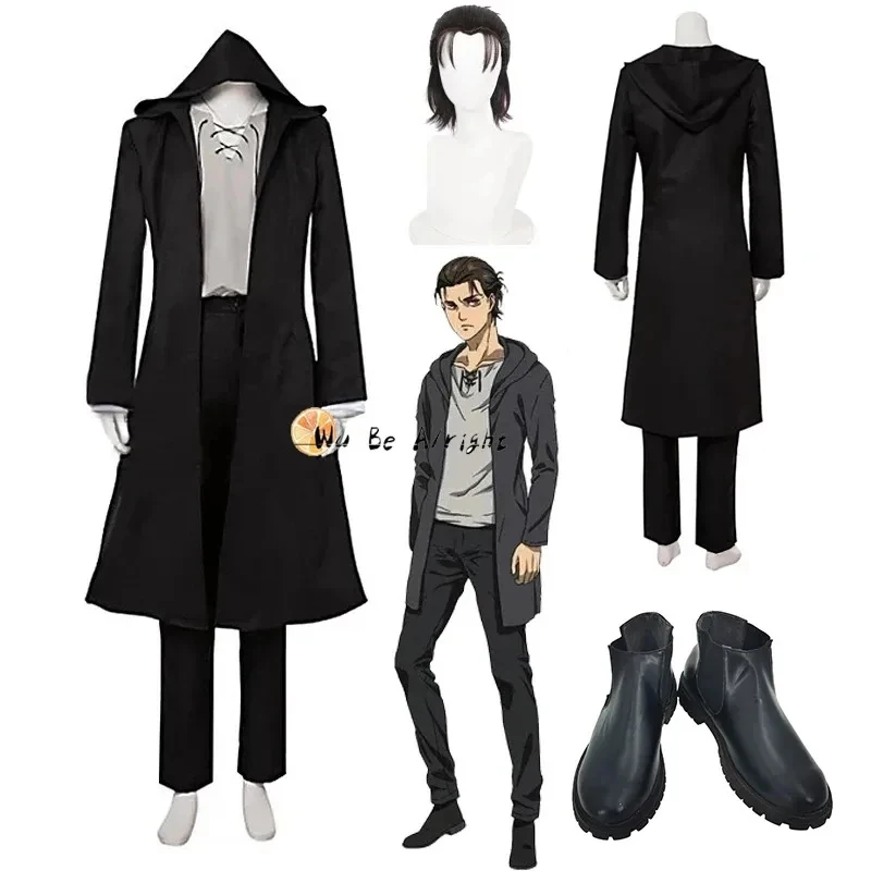 costume-cosplay-anime-attack-on-titan-final-season-4-eren-jaeger-parrucca-scarpe-trench-nero-con-cappuccio-t-shirt-mtr0702p-completo-con-pantaloni