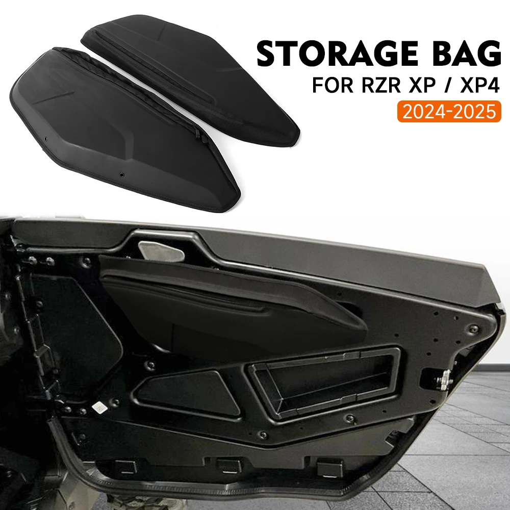 Motorcycle Side Door Storage Bags For Polaris RZR XP 4 XP 1000 Ultimate Sport Premium 2024 2025 Waterproof UTV Accessories New