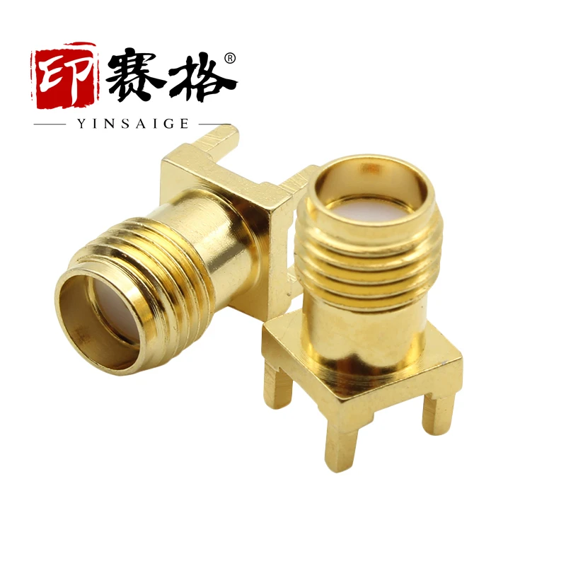 SMA-KE positive four-legged female seat 6G/18GHZ high-frequency SMA connector female seat welded PCB board SMA-KHD