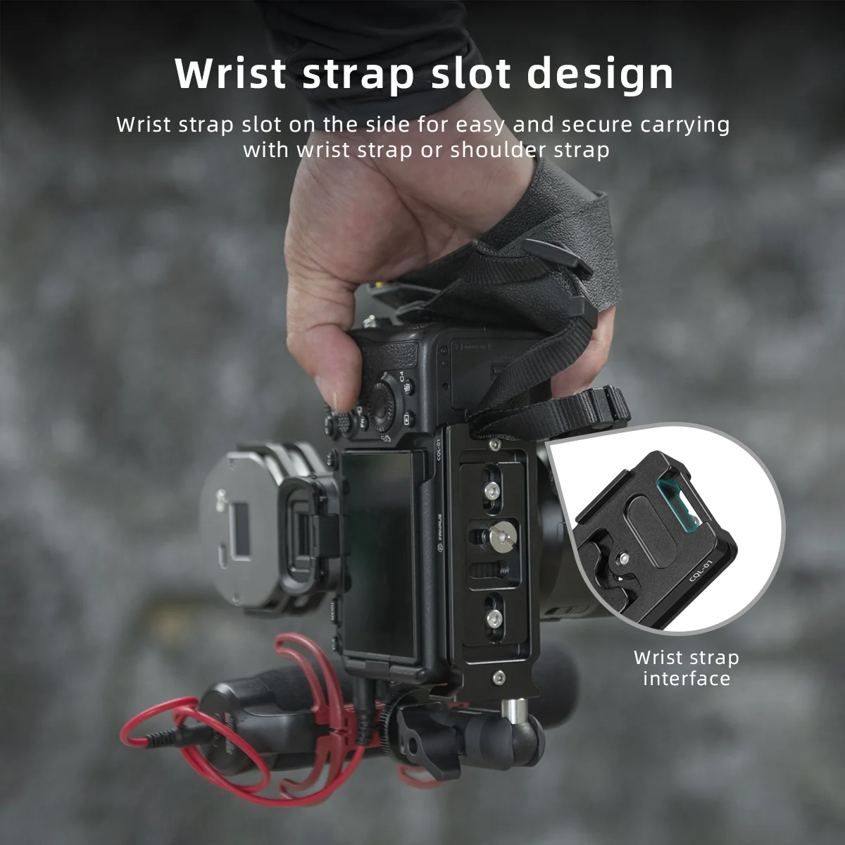Fanaue aluminium l-förmige schnell wechsel platte vertikaler halter universal slr kamera arca-swiss für nikon sony canon fujifilm – Detail 8