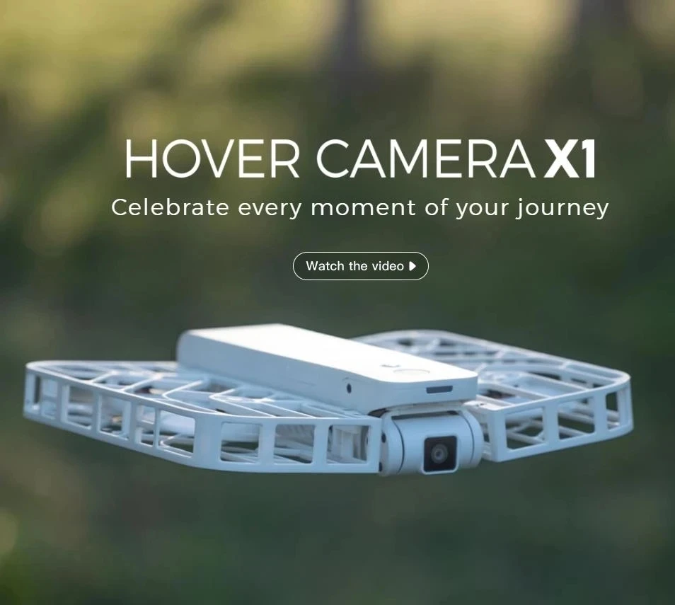 HOVERAir X1 Hover Camera X1 Revolutionary Flying Camera 125g Ultra-Light Foldable Portable Unlock Advanced Shots Dronie View