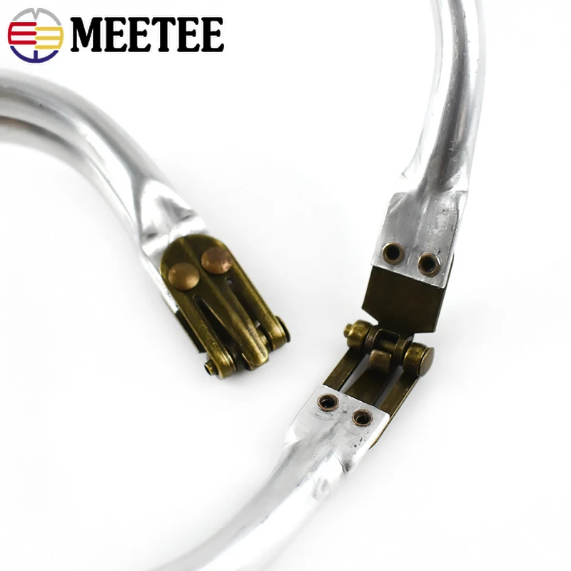 1-5Pcs Metall Kuss Verschluss Geldbörse Rahmen Aluminium Rohr Tasche Griff Brieftasche Rahmen Schnalle DIY Kupplung Tasche teile Hardware Zubehör