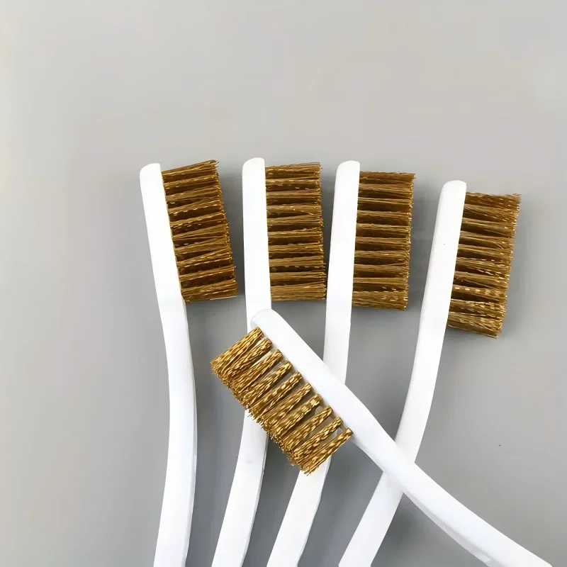 Mini Steel Wire Brushes 3/5Pcs Rust Paint Removal Tool Industrial Metal Polishing Burr Cleaning Brush