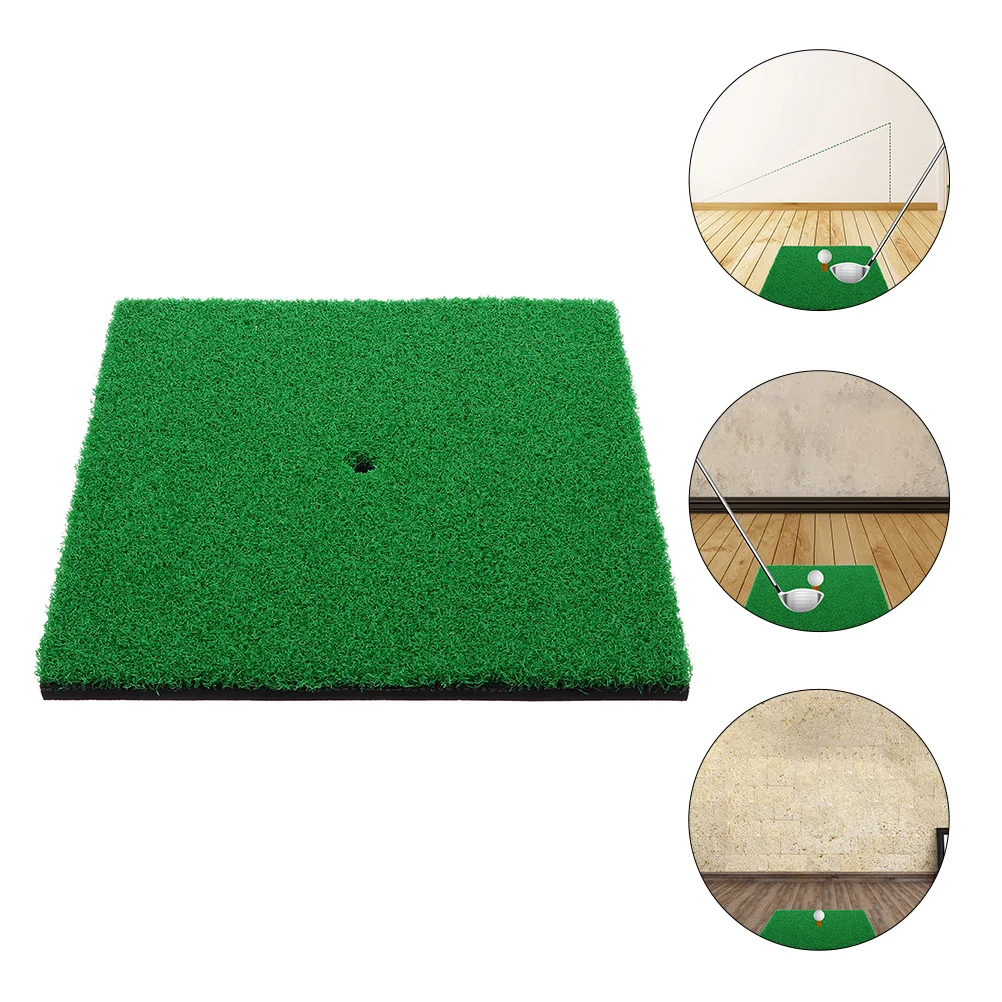 Portable Realistic Golfs Turf Practice Mat Golfs Hitting Mat Golfs Training Aid (Dark Green) Golfs Mat