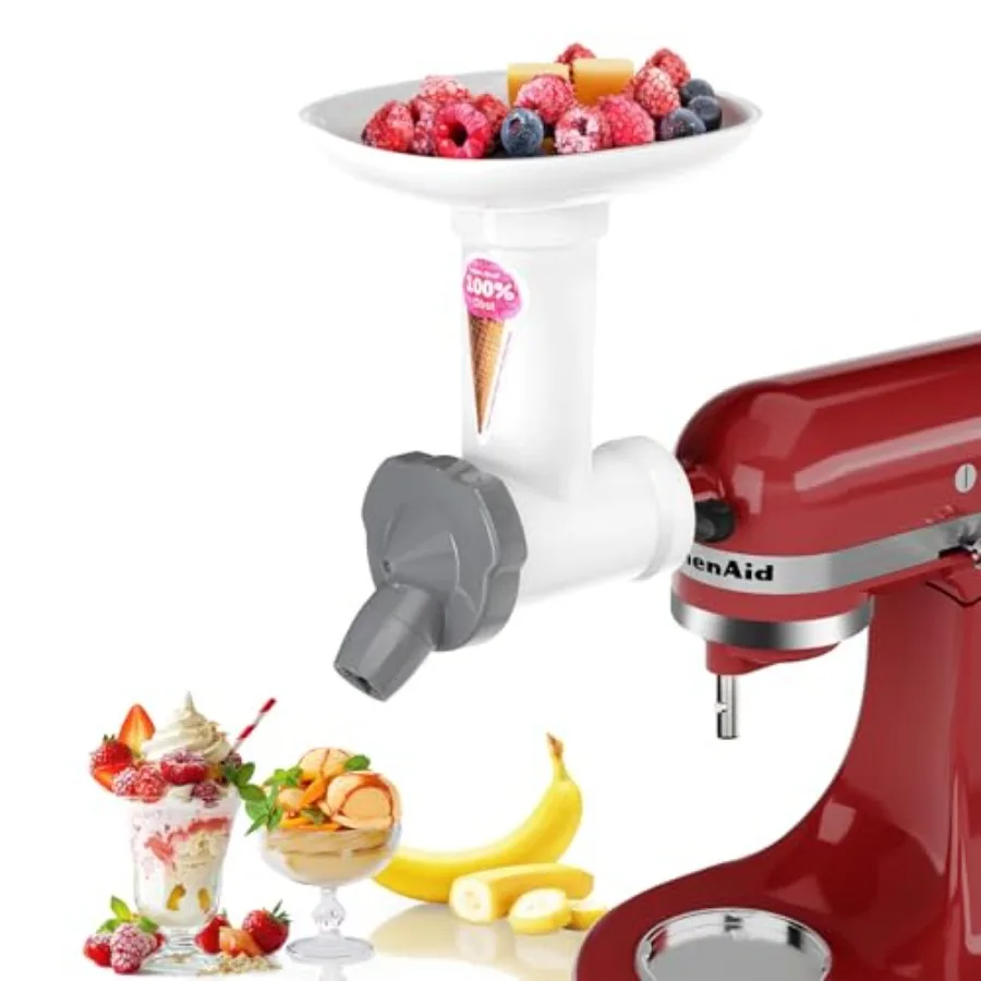

Насадка для приготовления мороженого для миксеров KitchenAid: для десертов из замороженных фруктов, мягкого мороженого, замороженного йогурта и сорбета
