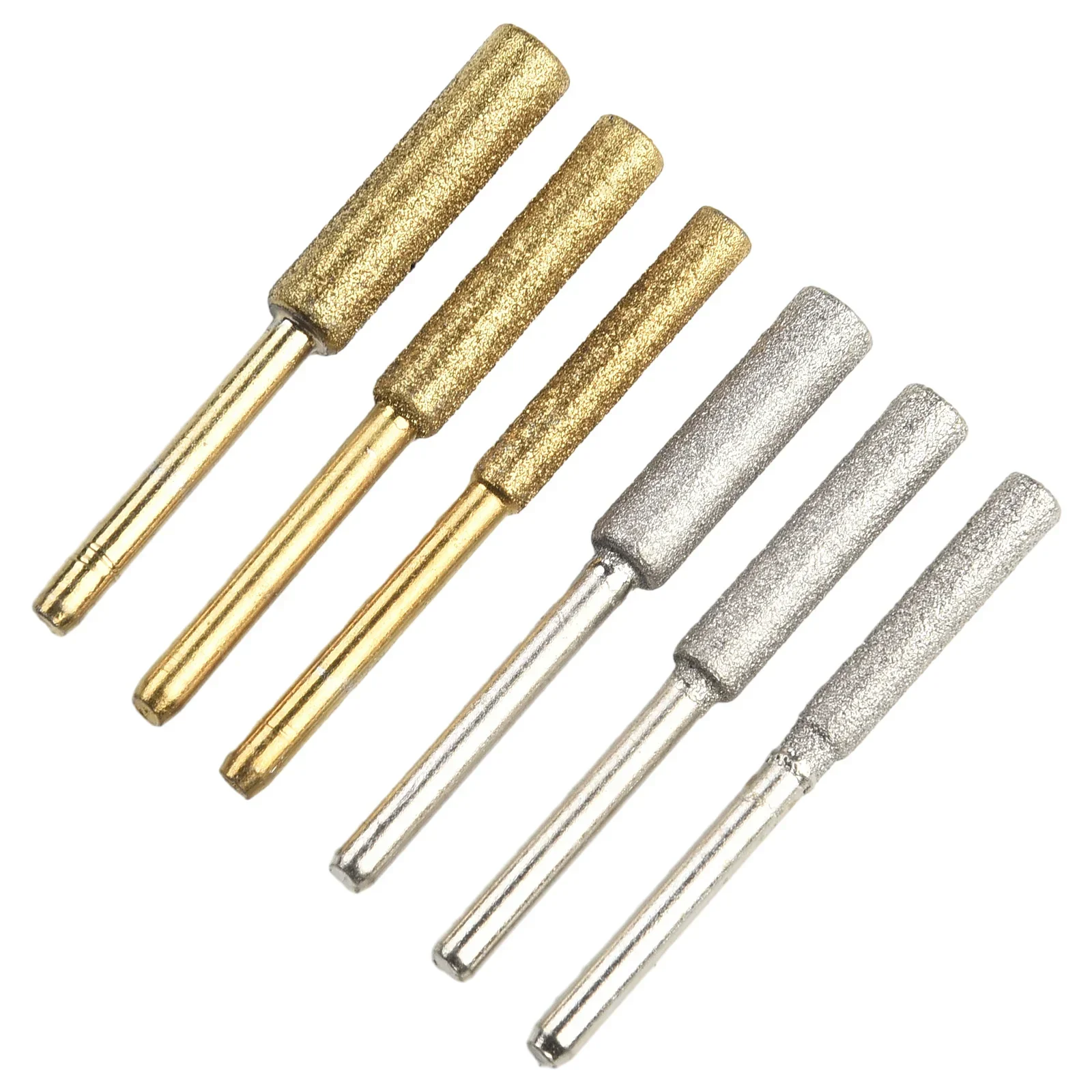 4/4.8/5.5Mm Metalen Slijpslijper Carving Gecoat Cilindrische Braam Slijpen Gereedschap Slijpen Steenvijl Diamant