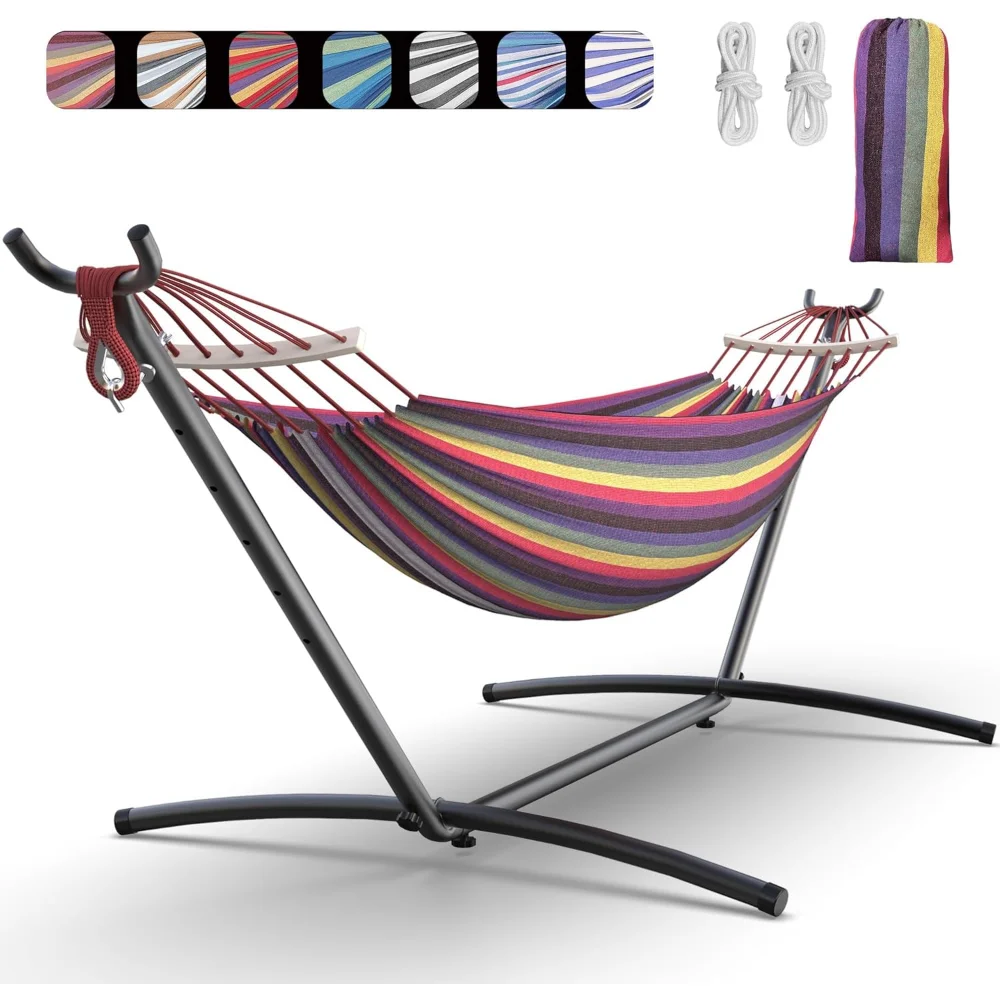 

Hammocks ,with Heavy-Duty Steel Stand,Portable, Easy Assembly, 600lbs Weight Capacity, Perfect for Indoor, Hammocks