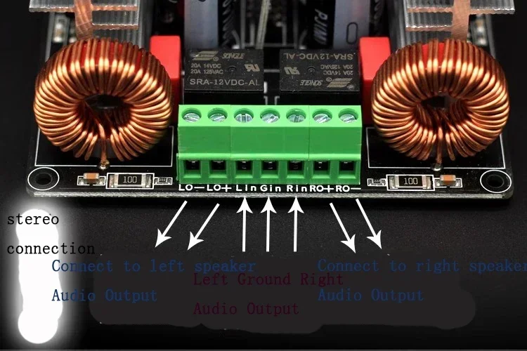 Stereo Two Channel Digital Power Amplifier Board  2x700W 2x600w