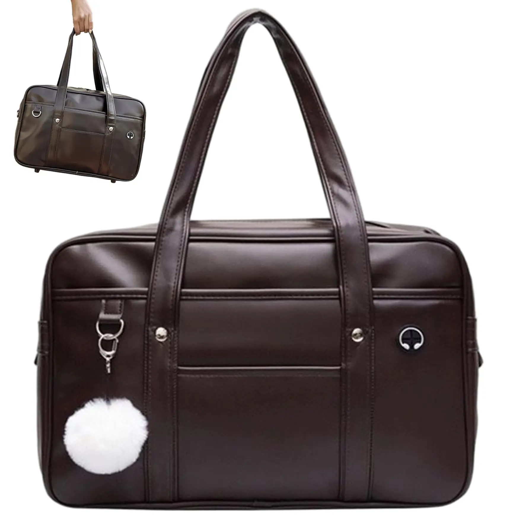 

Японская студенческая портативная школьная сумка JK, униформа, сумка на одно плечо, сумка из искусственной кожи, рюкзак для официальных документов, сумка для ноутбука