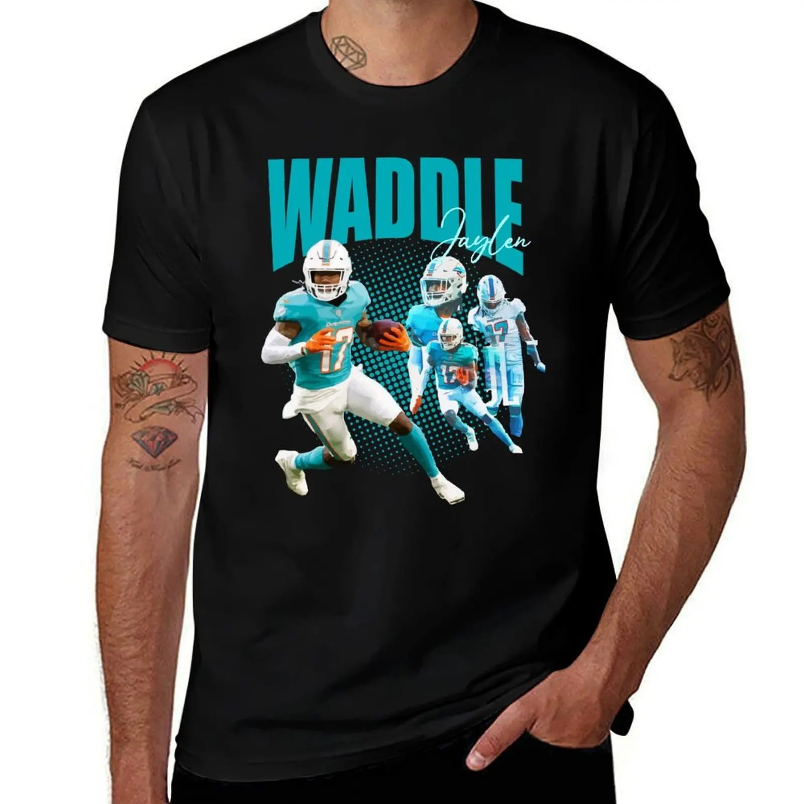 Jaylen Waddle T-Shirt t shirts for man pack cotton T-Shirt