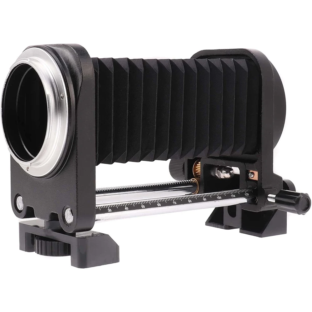 Fotga macro extensão fole dupla pista close-up lente da cavidade da pele para canon eos r3 r5 r6 r7 r10 rp r5c rf-mount câmera fole