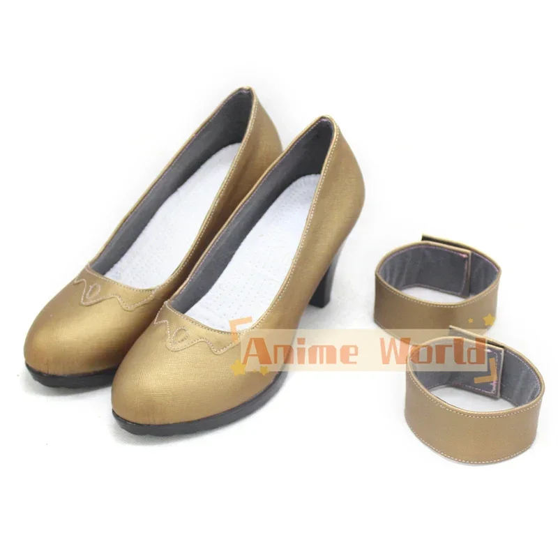 Chaussures de Cosplay Mori Calliope Youtuber Vtuber, bottes de Cosplay, accessoires de carnaval d'halloween, chaussures en cuir PU sur mesure