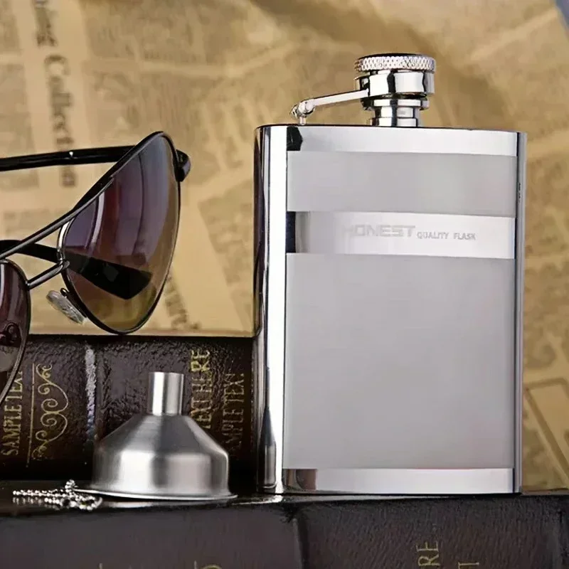 

Exquisite 4oz Hip Flask with Funnel,stainless Alcohol Flask Set Whisky Pocket Liquor Bottle Portable Travel Alcohol Container