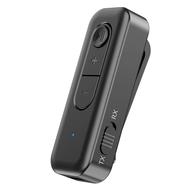 Bluetooth 5.3 Audio Receiver Transmitter 3.5MM AUX With Mic Stereo Music Adapter For Headphones PC TV Car Speakers