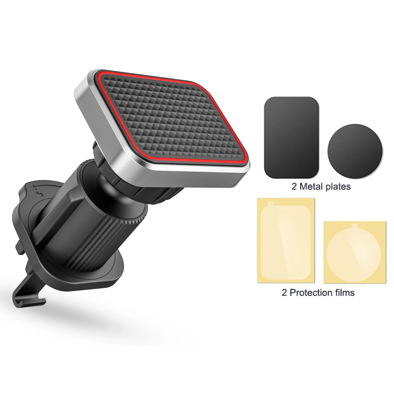 Multifunctional Universal Car Air Vent Magnetic Cell Phone Holder Can Be Rotated 360 Degrees Built-In 6 Powerful Magnets