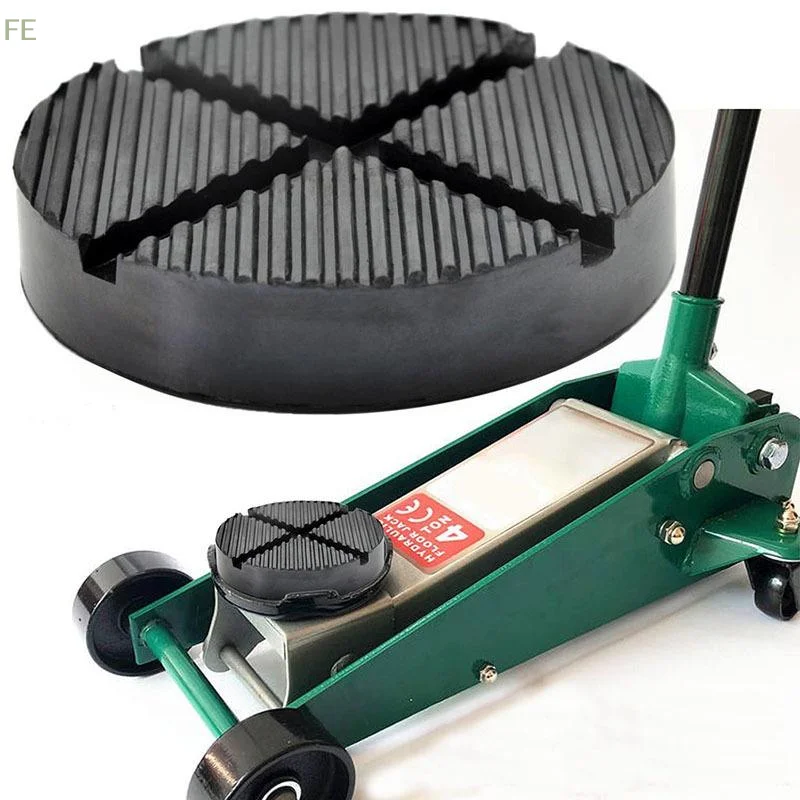 

[F] 1Pcs Car Lift Jack Stand Rubber Pads Frame Protector Floor Slotted Slotted Pinch Weld Side Lifting Disk Car Jack Rubber Pad